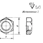 Гайка ГОСТ 15522-70 низкая гайка