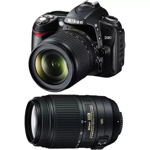 Nikon D90 Цифровые зеркальные фотокамеры с Nikon AF-S DX 18-105mm объе
