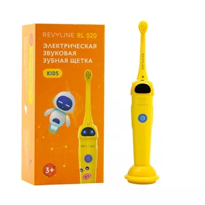 Звуковая щетка для детей от 3 лет Revyline RL 020 Kids в желтом цвете