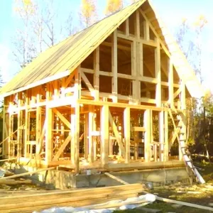 Строительство каркасного дома.Реконструкция дома