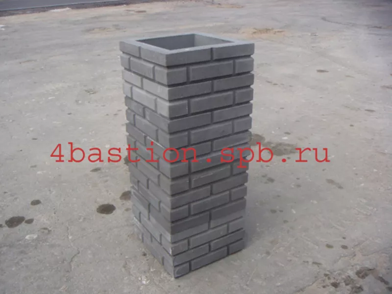 Производство бетонных заборов.Заборные блоки Кирпич.Блок Столба Кирпич 2