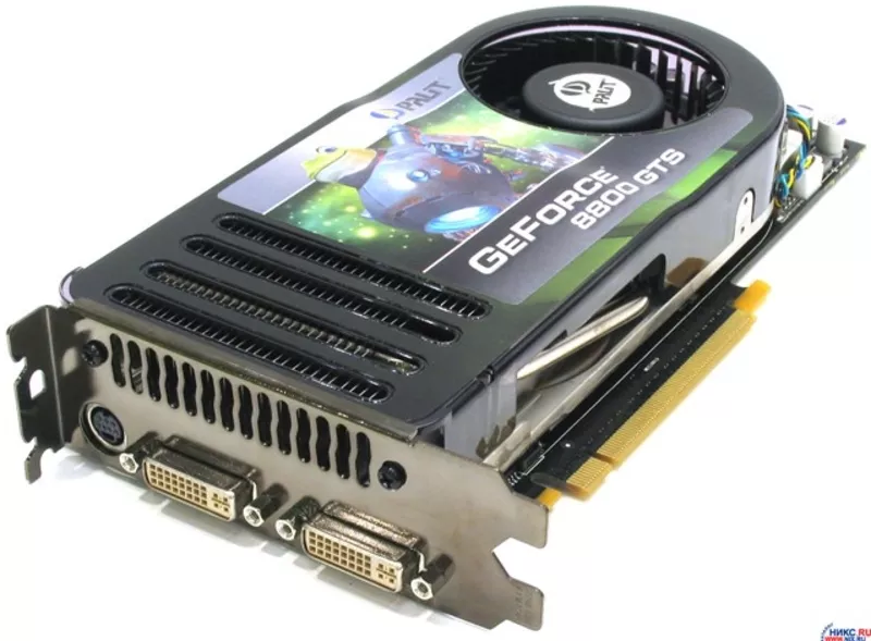 Видеокарта Palit GeForce 8800 GTS 500Mhz PCI-E 640Mb 1600Mhz