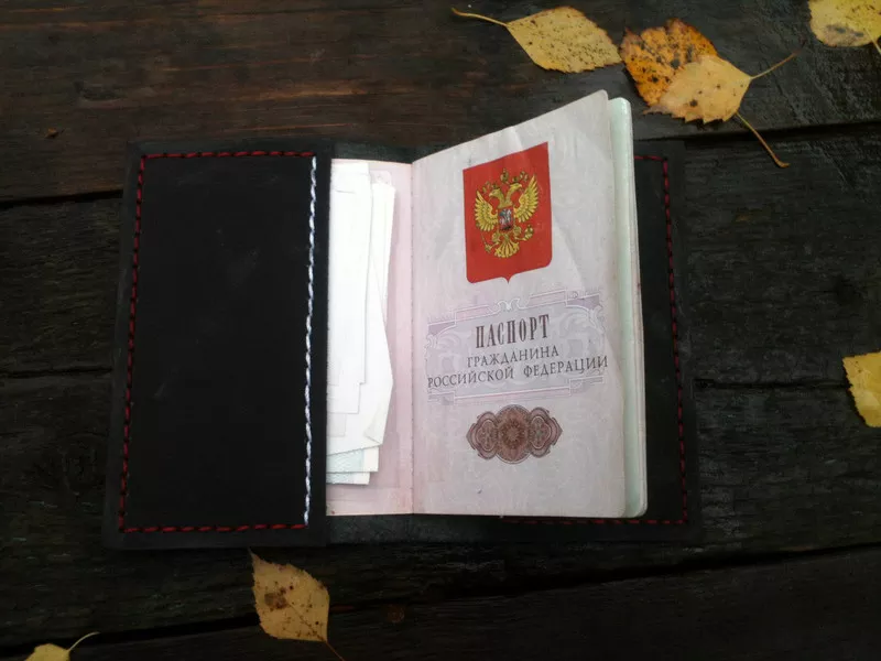 Персональная обложка для паспорта из кожи 4