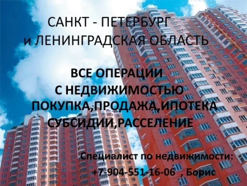 Услуги в сфере недвижимости Санкт-Петербург и Ленинградская область
