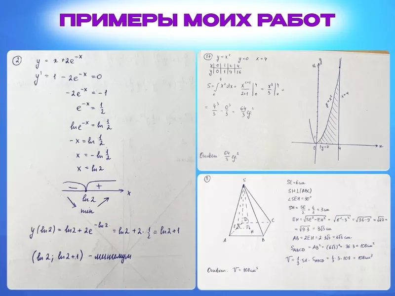 Решение задач по высшей математике 4